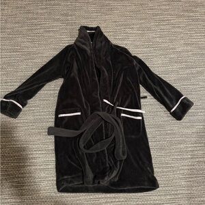 Victoria's Secret Black Plush Robe